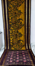 Load image into Gallery viewer, Pure Silk Ikkat Pen Kalamkari - Mustard Punch
