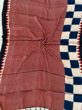 Load image into Gallery viewer, Ajrakh Modal Silk Striped Red