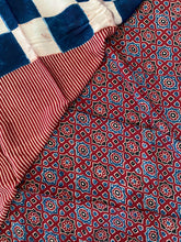 Load image into Gallery viewer, Ajrakh Modal Silk Striped Red