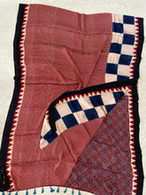 Load image into Gallery viewer, Ajrakh Modal Silk Striped Red