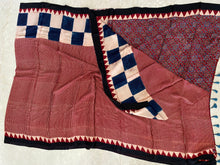 Load image into Gallery viewer, Ajrakh Modal Silk Striped Red