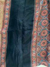 Load image into Gallery viewer, Ajrakh Dola Silk Zari - Reddish
