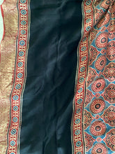 Load image into Gallery viewer, Ajrakh Dola Silk Zari - Reddish