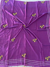 Load image into Gallery viewer, Dual Tone Purple & Magenta Gota Patti Mirror Mul Cotton