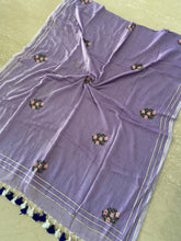 Load image into Gallery viewer, Lavender Gota Patti Mirror Mul Cotton
