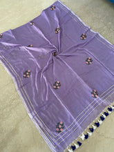 Load image into Gallery viewer, Lavender Gota Patti Mirror Mul Cotton