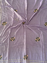 Load image into Gallery viewer, Lavender Gota Patti Mirror Mul Cotton