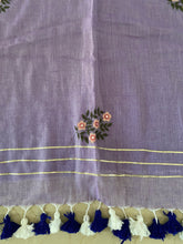 Load image into Gallery viewer, Lavender Gota Patti Mirror Mul Cotton