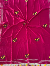 Load image into Gallery viewer, Gulabi Gota Patti Mirror Mul Cotton