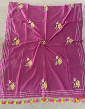Load image into Gallery viewer, Pink Passion Gota Patti Mul Cotton