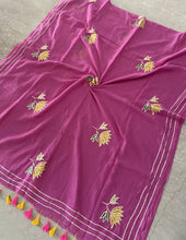 Load image into Gallery viewer, Pink Passion Gota Patti Mul Cotton