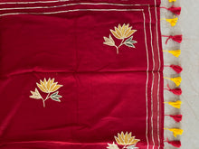 Load image into Gallery viewer, Sindoor Gota Patti Mul Cotton