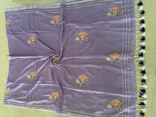 Load image into Gallery viewer, Lavender Gota Patti Mul Cotton