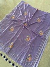 Load image into Gallery viewer, Lavender Gota Patti Mul Cotton