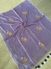 Load image into Gallery viewer, Lavender Gota Patti Mul Cotton