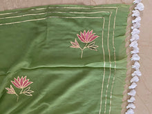 Load image into Gallery viewer, Pista Gota Patti Mul Cotton