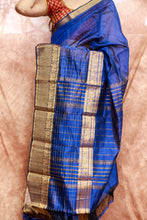 Load image into Gallery viewer, Kanchi Chequered- Royal Blue