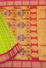 Load image into Gallery viewer, Lime Green Paithani