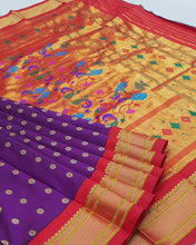 Load image into Gallery viewer, Purple ME Paithani