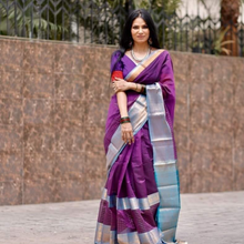 Load image into Gallery viewer, Kanchi Chequered- Magenta Blue