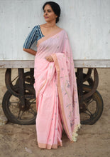 Load image into Gallery viewer, Handwoven Cotton Jamdani - Golapi