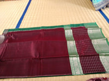 Load image into Gallery viewer, Kanchi Chequered- Maroon Green