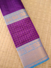 Load image into Gallery viewer, Kanchi Chequered- Magenta Blue