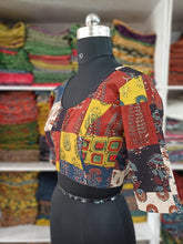 Load image into Gallery viewer, Ajrakh Patchwork Cotton Blouse