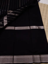 Load image into Gallery viewer, Triple Nijam Border Saree Black