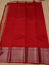 Load image into Gallery viewer, Temple Border Saree Red
