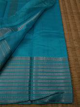 Load image into Gallery viewer, Temple Border Saree Aqua
