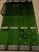 Load image into Gallery viewer, Triple Nijam Border Saree Green