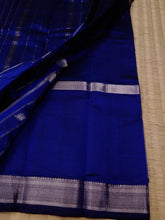 Load image into Gallery viewer, Triple Nijam Border Saree Navy Blue