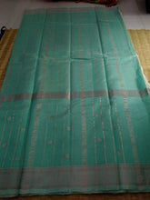 Load image into Gallery viewer, Triple Nijam Border Saree Aqua