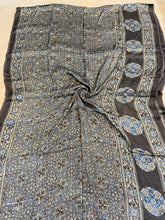 Load image into Gallery viewer, Ajrakh Modal Silk Grey
