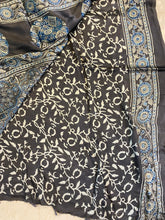 Load image into Gallery viewer, Ajrakh Modal Silk Grey