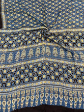 Load image into Gallery viewer, Ajrakh Modal Silk Sea Blue Green
