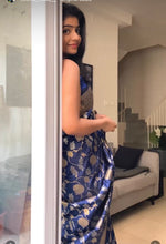 Load image into Gallery viewer, Banarasiya Navy Blue