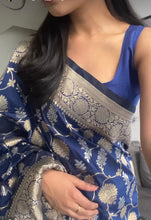 Load image into Gallery viewer, Banarasiya Navy Blue