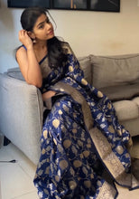 Load image into Gallery viewer, Banarasiya Navy Blue
