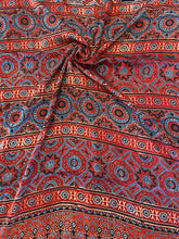 Load image into Gallery viewer, Ajrakh Modal Silk Red & Black