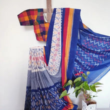 Load image into Gallery viewer, Shwet - Nila Ikkat