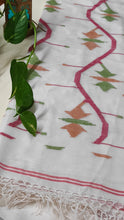 Load image into Gallery viewer, Handwoven Cotton Jamdani - Lal Paar Sada