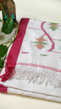 Load image into Gallery viewer, Handwoven Cotton Jamdani - Lal Paar Sada
