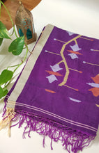 Load image into Gallery viewer, Handwoven Cotton Jamdani - Pink Kacha Golla