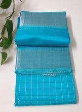 Load image into Gallery viewer, Mangalam - Ocean Blue Chequered