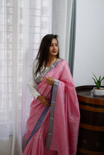 Load image into Gallery viewer, Mangalam - Pinkish Peach Chequered