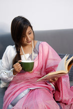 Load image into Gallery viewer, Mangalam - Pinkish Peach Chequered