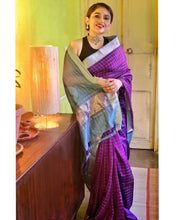 Load image into Gallery viewer, Mangalam - Mangenta & Sea Green Chequered