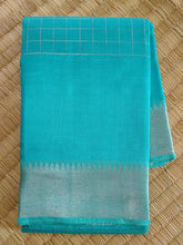 Load image into Gallery viewer, Mangalam - Ocean Blue Chequered